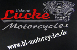 Leuchtgarn-bestickung Lucke Motorcycles